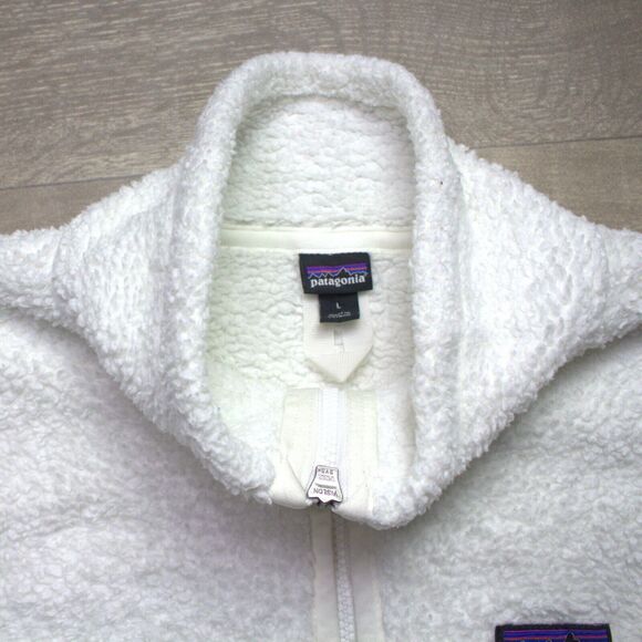 Patagonia Los Gatos Fleece Fuzzy Sherpa Pullover Deep Pile Jacket Womens Large - Picture 3 of 5